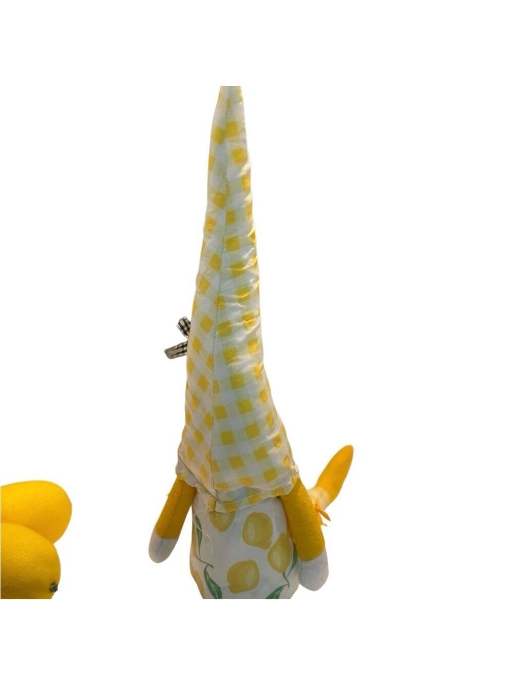 Lemon Gnome Checkered Plush Doll - Picture 4 of 8